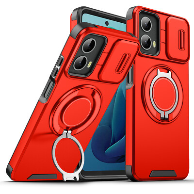 For Moto G 2025/Power 2024/Stylus 5G (2025) Magnetic Stand Shockproof Phone Case