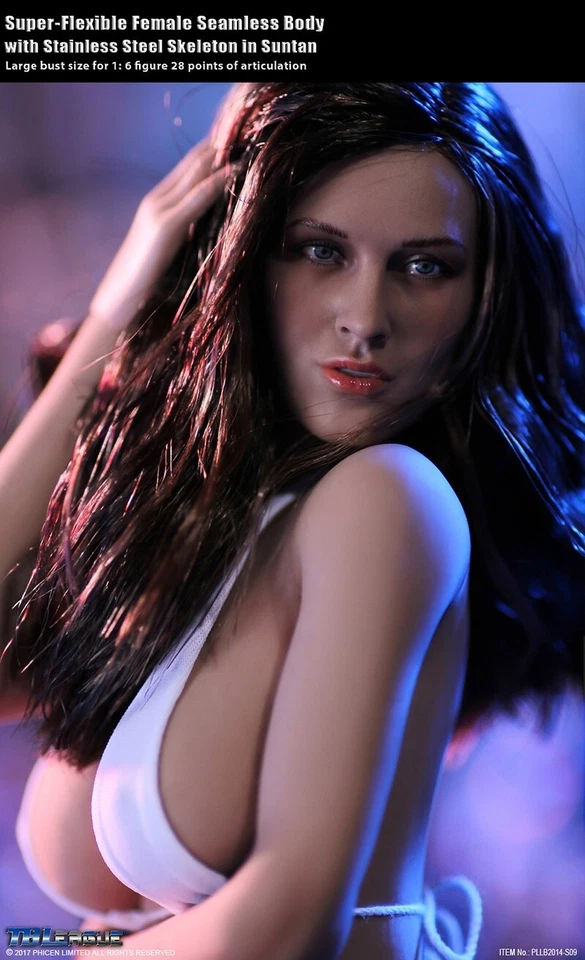 TBLeague Phicen S09 Female Seamless BIG bust body Suntan w/ Head 1/6 Figure - Image 3 of 3