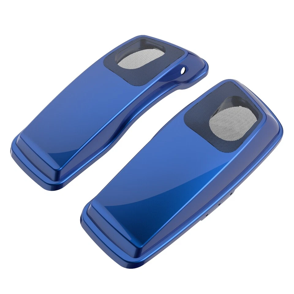 Превосходный синий 6 x 9 «седельная сумка динамик крышки аудио чехол подходит Harley Touring 2014 + - Изображение 4 из 4