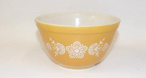 Pyrex #401 Butterfly Gold Mixing Nesting Bowl