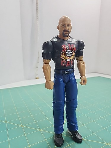 Stone Cold Steve Austin 3:16 WWE Action Figure Wrestling 2017 Mattel Toy - 第 6/9 張圖片