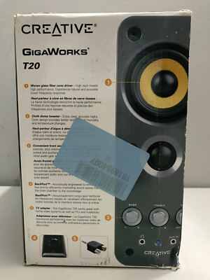 Original Creative GigaWorks T20 2.0 Multimedia Computer Speaker