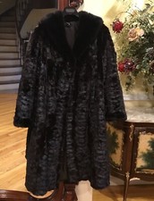 Mink Coat Black Gorgeous ￼- Size M