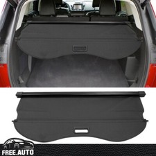 Rear Trunk Security Tonneau Cargo Shade Cover Fits 13-19 Ford Escape Black Pvc