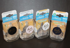 8 Dr Brown's Silicone Nipples Wide-Neck Natural Flow 3m NEW 4 packs of 2