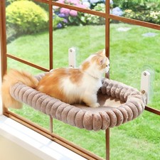 Foldable Cat Window Perch Cordless Ultra Soft Bed Metal Frame Medium 23.6 x15.7