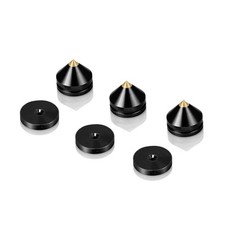 1-4 X Speaker Spikes Subwoofer Amplifier Isolation Feet Stand Classic Cone Pad