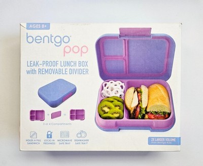 Bentgo Fresh Pop Lunch Bento Box Leak-Proof Lunch Box Periwinkle/Pink
