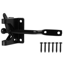 Self-Locking Gate Latch,Automatic Gravity Lever Latch for Wooden Fence Post M...