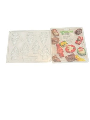 2 Vintage Christmas Candy or Chocolate Molds by Appolo And Wilton