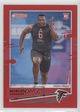 2020 Panini Donruss Rookie Press Proof Red Marlon Davidson #285 g6p