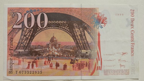 200 FRANCS 1999 T Gustave Eiffel - Picture 2 of 2