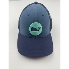 Vineyard Vines Navy Blue Mesh Trucker Hat Whale Logo Adjustable Snapback