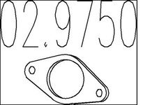Dichtung Abgasrohr MTS 02.9750 für RENAULT MEGANE 1 Classic LA0 BA0 Scénic JA0 2