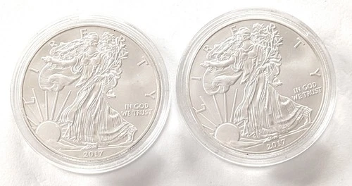 2017 american liberty 2- 1 oz silver coin.free shipping