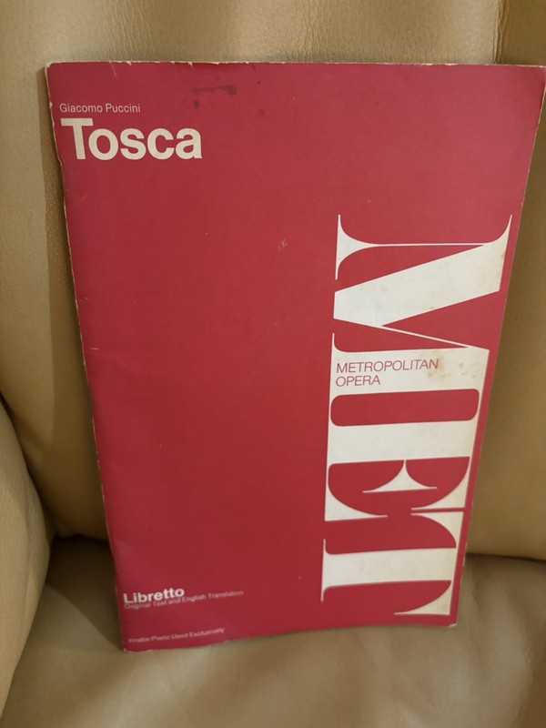 Tosca Libretto, Metropolitan Opera, 1956, Text & English Translation