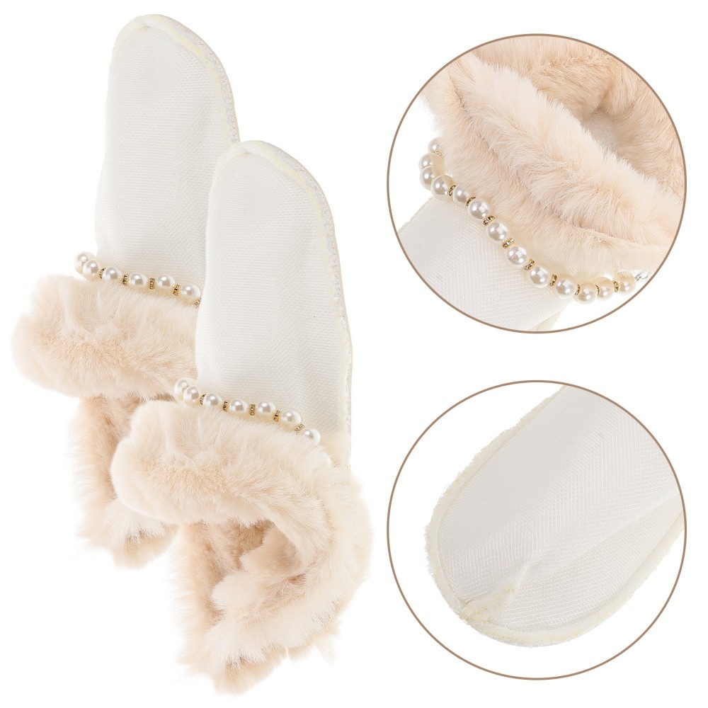 APL Copriscarpe In Velluto Uomo Solette in Pelliccia per Pantofole