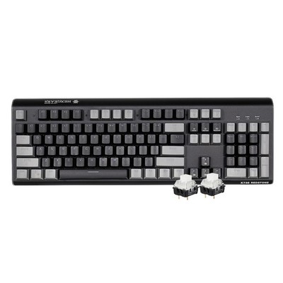 GK735 Wired Full Size Mechanical Keyboard Kailh Box White Switch RGB 104 Key