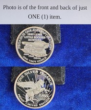 Pegasus Gold Corporation Little Rockies Montana 1 Oz .999 Silver Proof Round 95.00 per troy oz