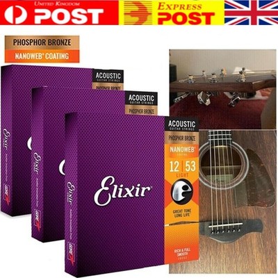Für Elixir 16002 (10-47) 16027 (11-52) 16052 (12-53) Akustikgitarrensaiten