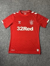 Mens Soccer Hummel Rangers FC Red Training Jersey 2020-21, Size S