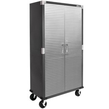 72"H 2-Door Rolling Storage CABINET 36"W x 18"D x 72"H 3-Point Locking System