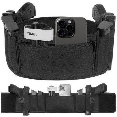 Tactical Belly Band Holster for Concealed Carry Fits Most Pistols and Revolvers