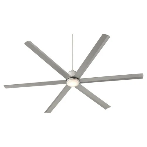 Satin Nickel 80"Ceiling Fan from the Titus Collection - Picture 4 of 6