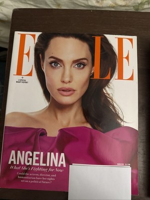 Elle Fashion Magazine March 2018 Angelina Jolie A Special Beauty Report New