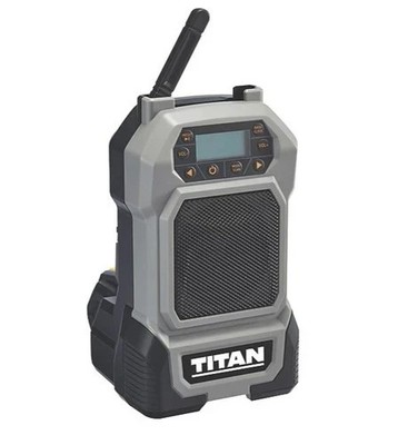 Titan Baustellenradio TTI918RDI 18V Li-Ion TXP DAB/FM Bluetooth AUX-Eingang - blank
