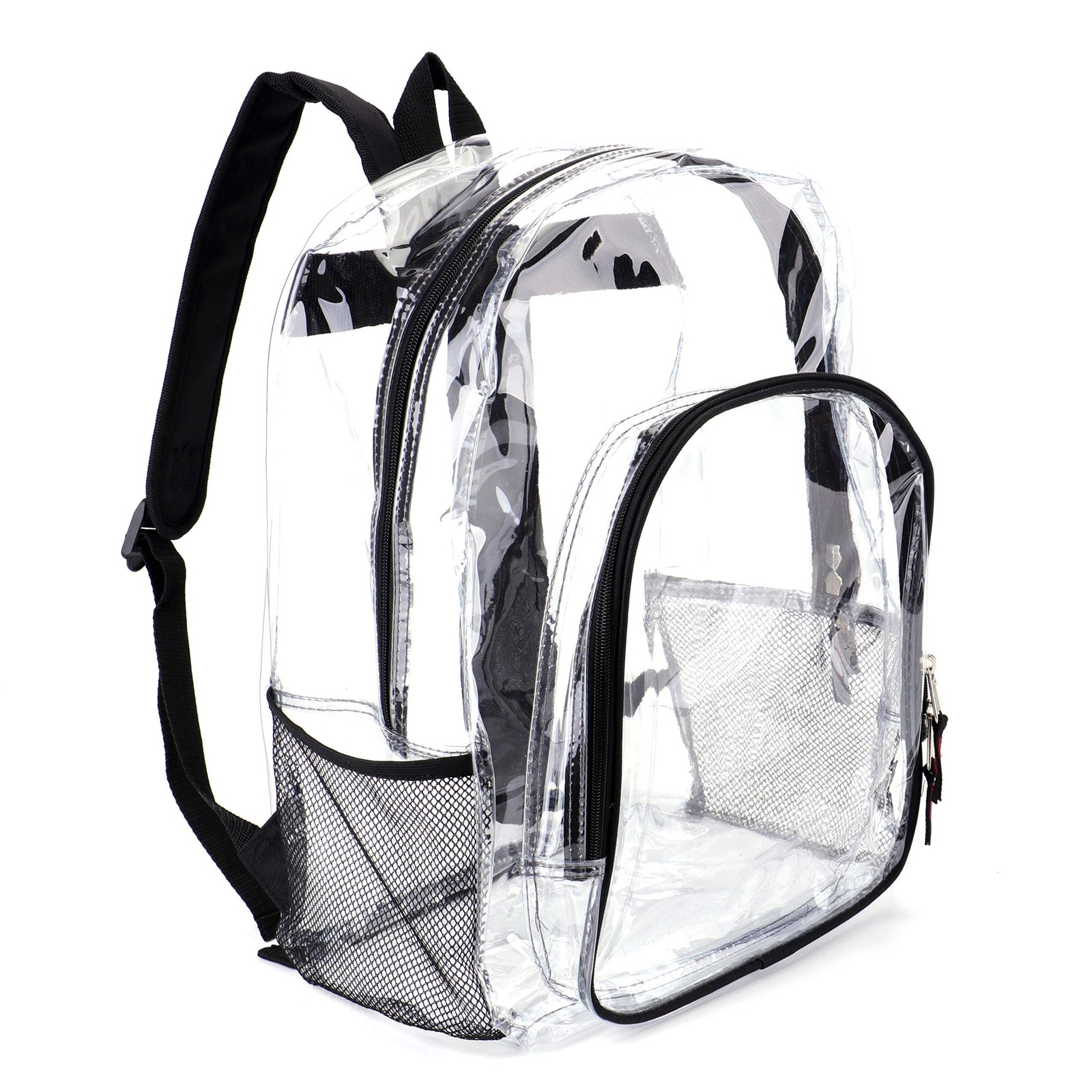 Heavy Duty Clear Backpack for School - Transparent See Through Bookbag
