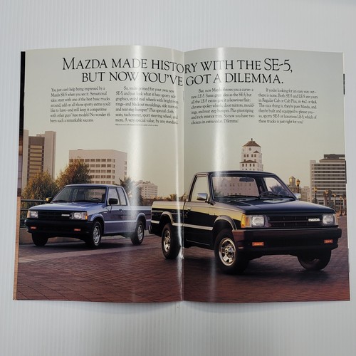 1990 Mazda Truck Brochure 4x4 Pickup SE-5 Cab Plus Dealer Sales Catalog - Picture 5 of 8