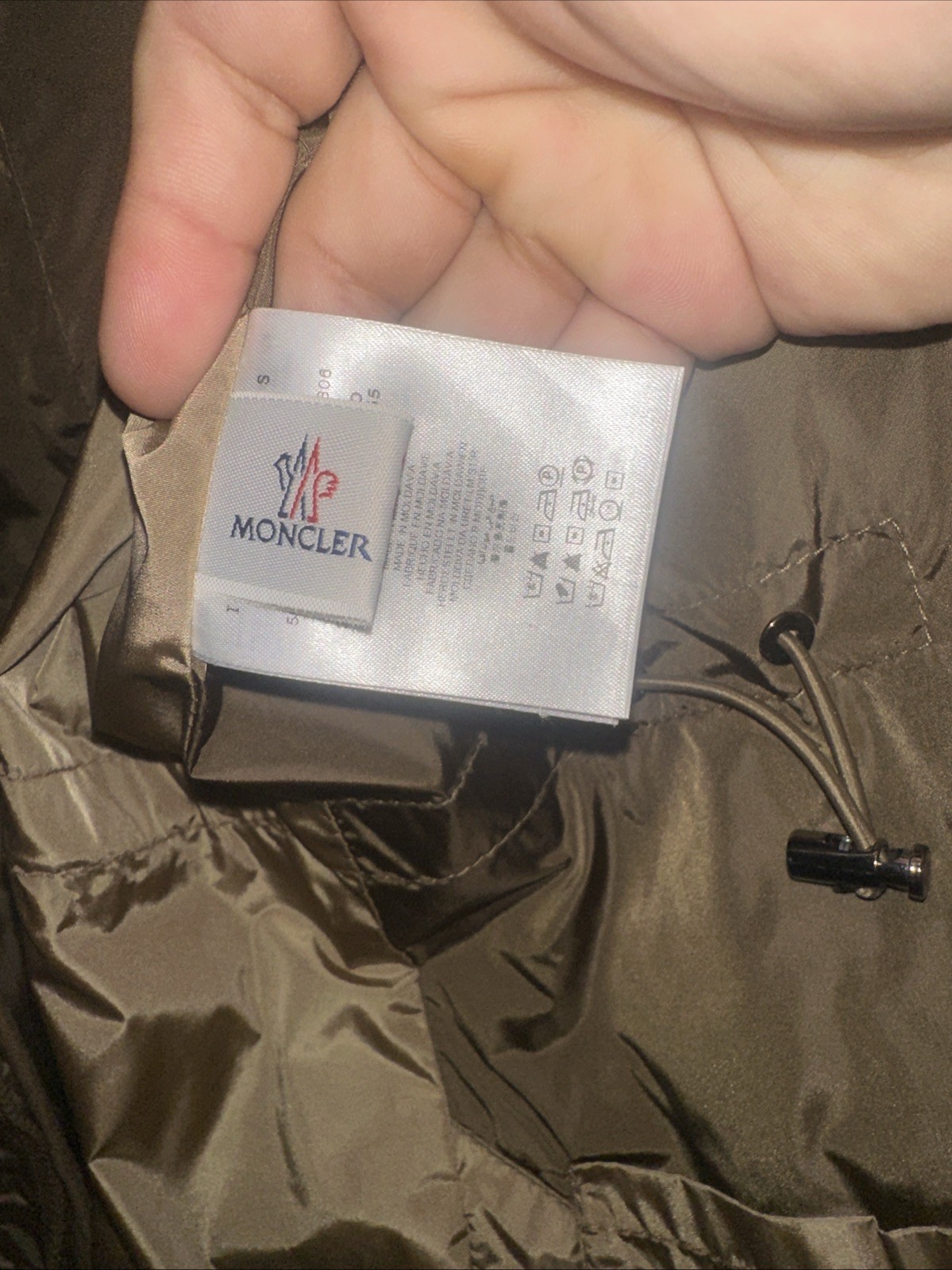 Authentic Moncler Bertrand Light Jacket Tan Patch… - image 9