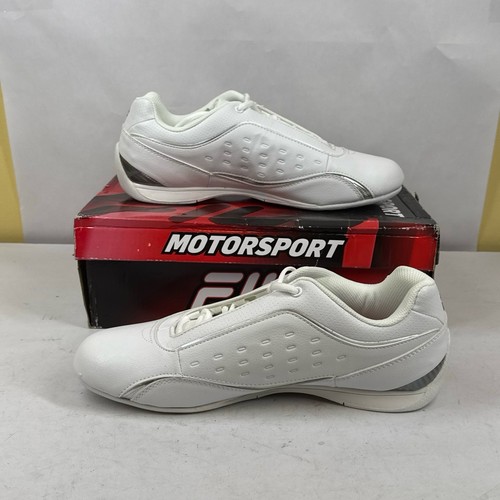 FILA Motorsport Zapatos Para Hombre Talla 11 Blanco Rojo Deportivo Atlético - 1SD15014-123 - Imagen 7 de 8