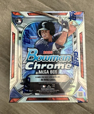 Topps 2025 Bowman Chrome Mega Box MLB Baseball Trading Cards - 36 Cards (1 Box)