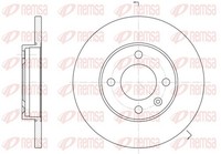 2X Remsa Bremsscheibe 6088.01 FüR 32B Seat 81 1G1 19E Passat Golf B2 33B 80 1H1