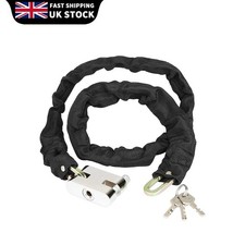 80CM Heavy Duty Metal Chain Lock with Padlock for Motorcycle Bicycle Bike