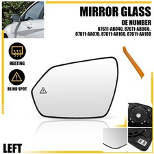 Driver Left Side View Door Mirror Glass For 21-25 Hyundai Elantra w/ Blind Spot
