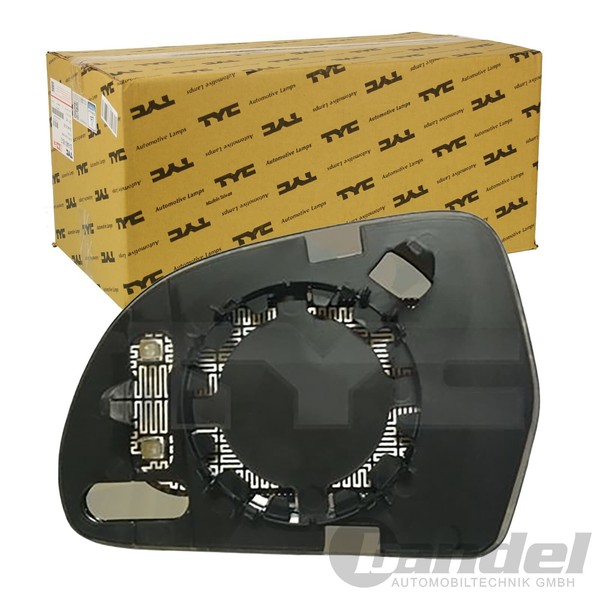 Tyc Spiegelglas AsphÄRisch Beheizbar Rechts Passend FüR Audi A3 A4 A5 A6 A8 Q3 S-image