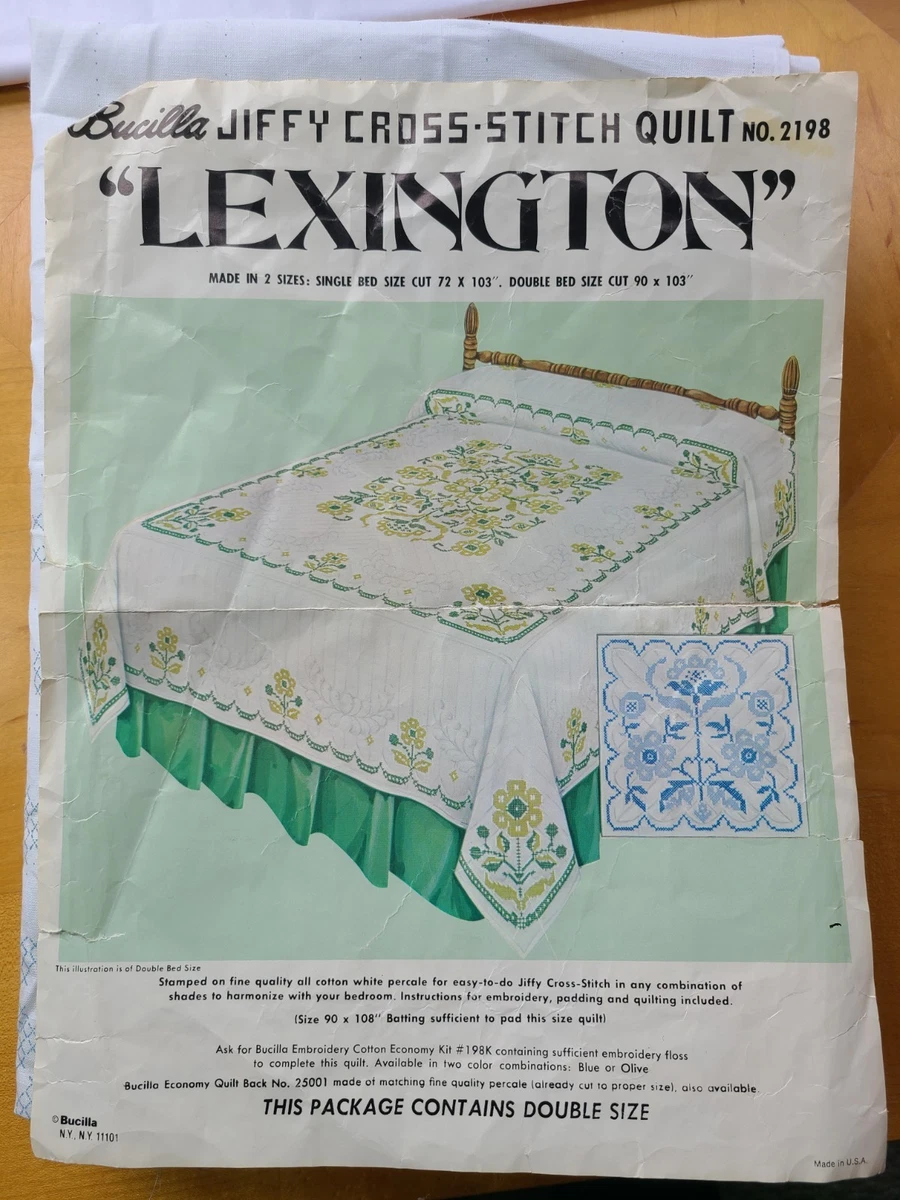 Kit De Point De Croix Bucilla - Jardin Anglais - 80x96 Cm - Neuf (emballage Ouvert) - #40389