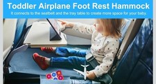 Toddler Airplane Bed, Kids Airplane Seat Extender Travel Bed, Kids Airplane Trav
