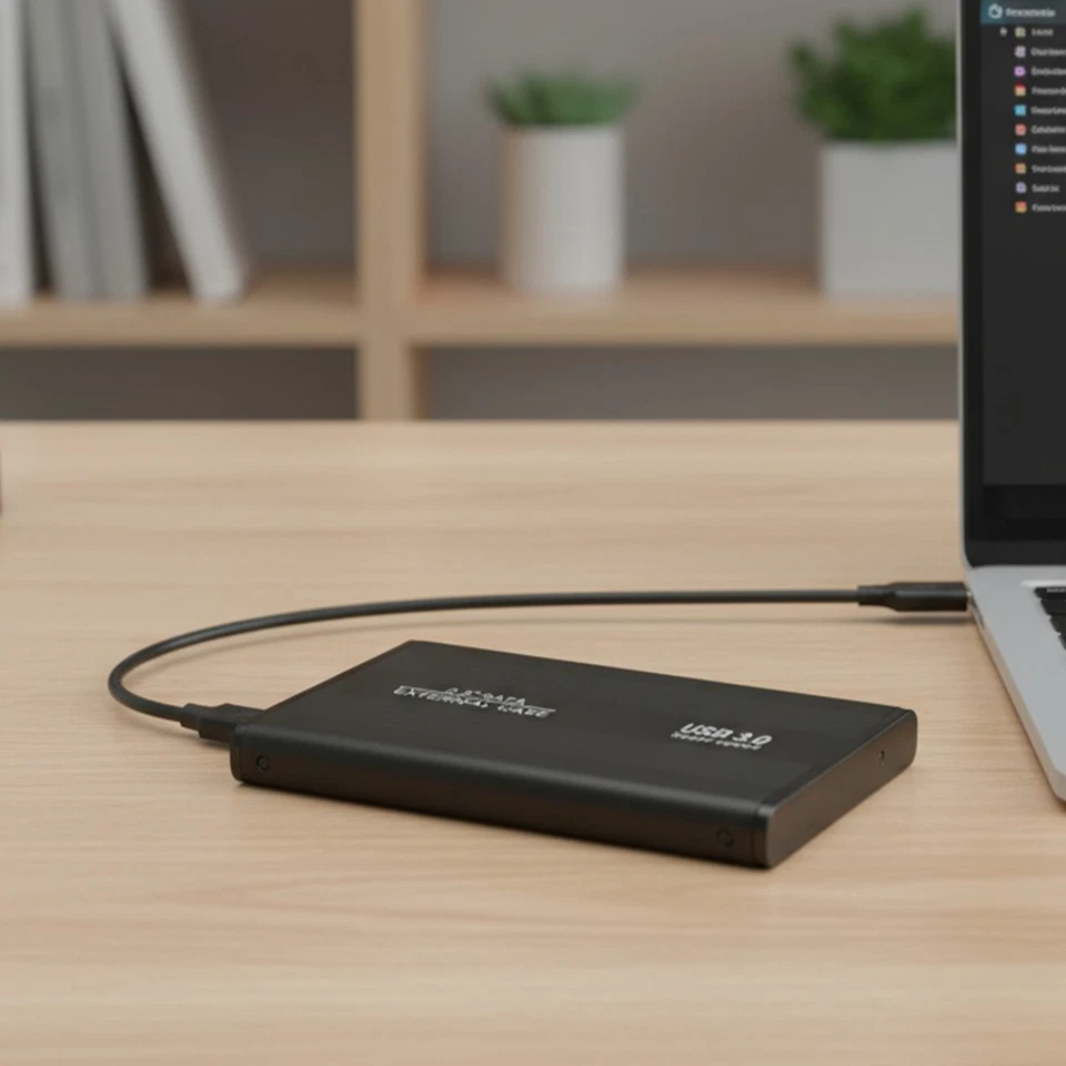 Backup-Laufwerkspeicher 2 TB USB 3.0 Datenschutz tragbar 2 TB extern - Bild 4 von 4