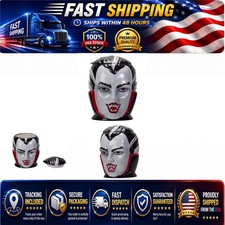 Pacific Giftware Vampire Dracula Bust Ceramic Cookie Jar Halloween Decor