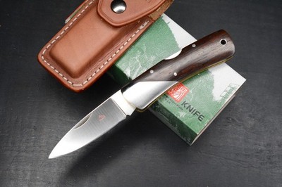 RARE++ Al Mar Denali Top Gun Cocobolo / SS Bolsters w/ Leather Sheath Seki Japan