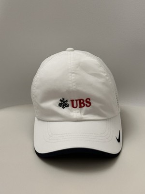 New 100% Authentic Embroidered Nike x UBS Credit Suisse Bank Logo Hat / Cap.