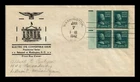 DR JIM STAMPS US COVER CHESTER A ARTHUR ELECTRIC EYE PRESIDENTIAL FDC BLOCK