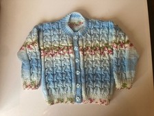 Childs multi coloured patterned cardigan size 22 inches Lot 808