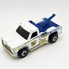 Hot Wheels Redline Larry's Wrecker Towing Tow Truck 1974 White Made in Hong Kong