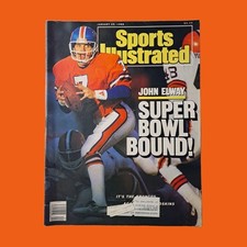 Sports Illustrated Magazine John Elway Super Bowl Denver Broncos Jan 1988 
