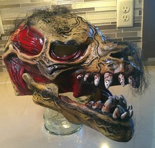 Horror Skinless Monster Mask w/ Articulated Jaw Full Latex Mask